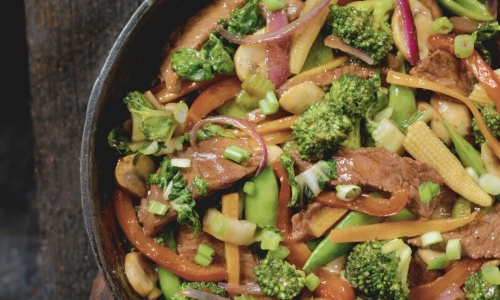 Beefless Teriyaki Steak & Broccoli