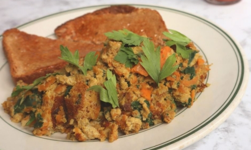 Savory Egg & Sweet Potato Scramble