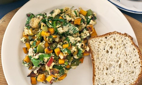 Savory Egg & Sweet Potato Scramble 